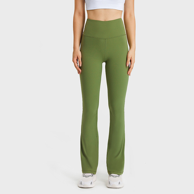 Flared Leg Yoga Pants Women High Wasit Leggings With Hidden Waist Pocket