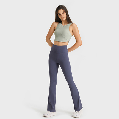 Flared Leg Yoga Pants Women High Wasit Leggings With Hidden Waist Pocket