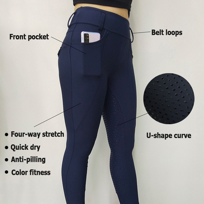 High Quality Equestrian Breeches With 2 Pockets Women 5 Colors Horse Riding Leggings