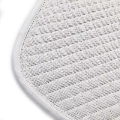 Lightweight White Horse Riding Pad 100% Honeycomb Cloth