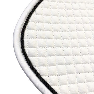 Lightweight White Horse Riding Pad 100% Honeycomb Cloth