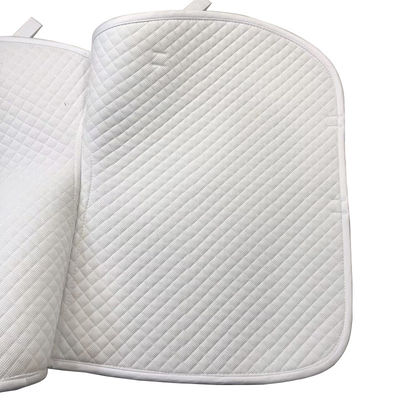 Lightweight White Horse Riding Pad 100% Honeycomb Cloth